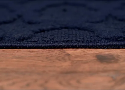 Miniatura 345 de Garland Rug Sparta - Alfombra antideslizante de polipropileno de 2 pies x 12 pies, color negro, ideal para salas de estar y pasillos, elegante