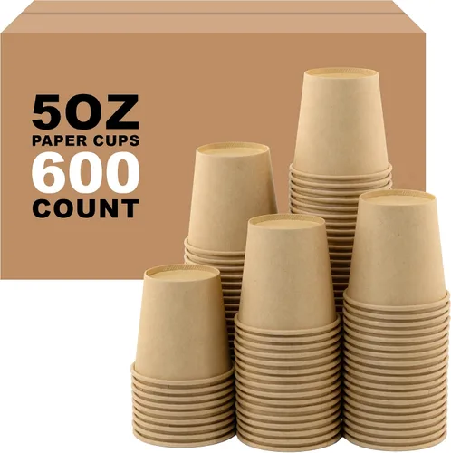 Miniatura 22 de Paquete de 100 tazas de café desechables de pared ondulada corrugada de 16 onzas con tapas y pajitas, tazas aisladas resistentes para bebidas