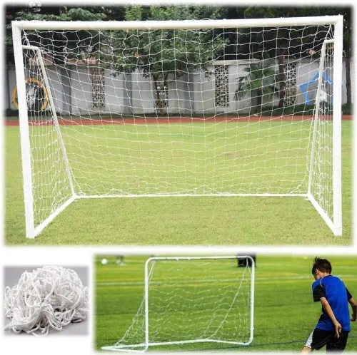 Miniatura 4 de Red de portería de fútbol, red de portería de fútbol para patio trasero portátil, equipo de práctica de deportes de tiro de fútbol para adultos