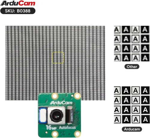 Miniatura 6 de Arducam Kit de cámara cuádruple de enfoque automático de 16 MP para Raspberry Pi, cámara Pi sincronizada con enfoque automático IMX519 de 16 MP