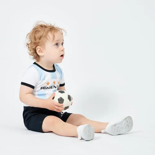Miniatura 5 de Camisetas deportivas para bebé, traje de fútbol para niño y niña, camiseta de fútbol para recién nacidos, ropa de mameluco de fútbol