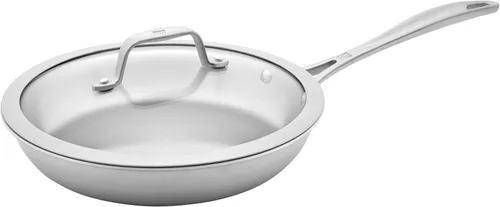 ZWILLING Spirit - Sartén de acero inoxidable de 3 capas de 9.5 pulgadas con tapa
