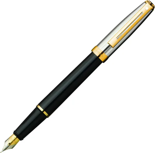 Miniatura 19 de Sheaffer Prelude - Bolígrafo de laca de ónix negro con tapa de paladio perseguido y ribete chapado en oro de 22 quilates