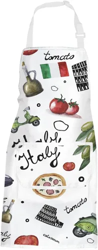 POFULL Italia Landmarks Delantal Roma Italia Regalo de cocina Delantal de cocina italiana Regalo de inauguración de la casa para ella