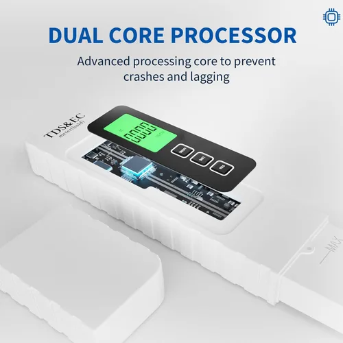 Miniatura 5 de Probador digital de calidad del agua 4 en 1 - Medidor TDS/EC/temperatura (°C/°F) TDS 0-9999 ppm Preciso y profesional para agua potable