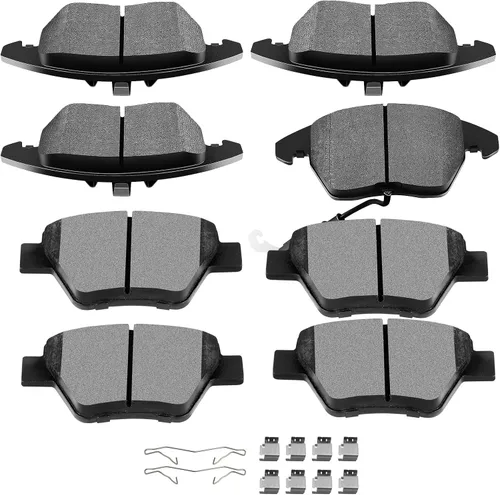 Miniatura 8 de Juego de pastillas de cerámica, D815 D537 SCITOO 8 piezas de pastillas de freno delanteras y traseras para Acura CSX 2006-2011, para Acura ILX