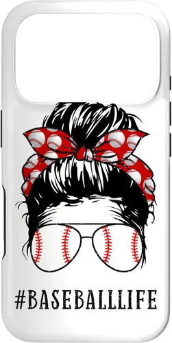 Miniatura 30 de Mom Messy Hair Bun Aviators Glasses Baseball Mother Life Case for iPhone 17