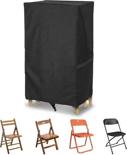 AKEfit Bolsa de almacenamiento para sillas plegables para 1 paquete, 600D resistente al agua para sillas plegables de plástico y madera, 20 pies de