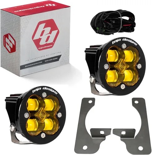 Miniatura 20 de Kit de luces LED de niebla de bolsillo Baja Designs Squadron-R SAE compatible con Jeep Gladiator 2020-22; Wrangler JL 2018-22 parachoques OEM