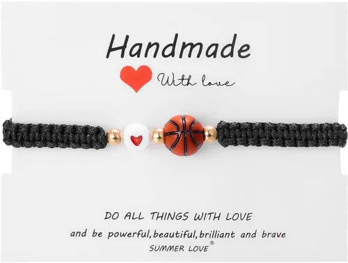 Pulsera de fútbol, fútbol, baloncesto, béisbol, regalos para mujeres y hombres, regalos de cumpleaños, graduación para amantes del deporte, pulseras