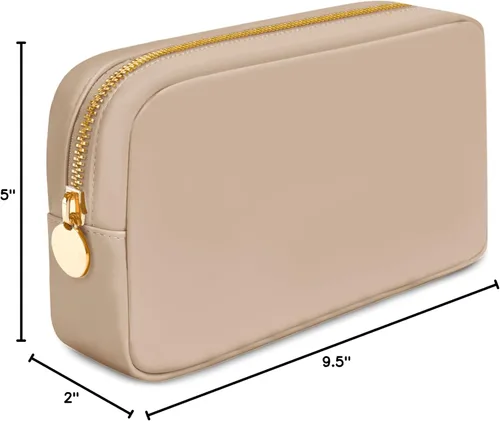 Miniatura 7 de DANCOUR Bolsas de maquillaje de nailon para mujer, bolsa grande de aseo de viaje, bolsa de cosméticos, organizador de maquillaje
