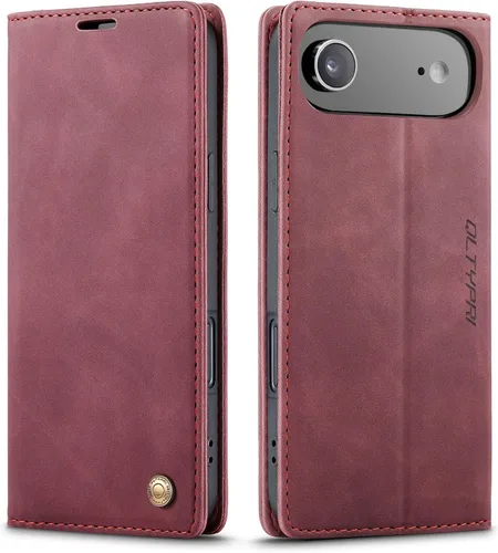 Miniatura 86 de QLTYPRI Para iPhone Air Case Wallet Con Tarjetero, Vintage PU Cuero Kickstand Cierre Magnético A Prueba De Golpes Folio Libro Funda Para IPhone 17