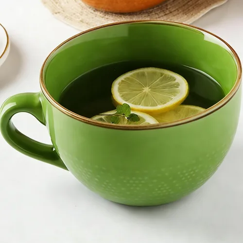 Miniatura 14 de Disoza Taza de Café Grande Violeta de 24 Onzas Taza de Sopa de Gran Tamaño Porcelana 700 ML Taza de Té XXL Cuencos de Cereales Taza de Sopa Ramen