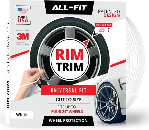 Miniatura 13 de All-Fit Automotive Borde de Llanta – Accesorios Exteriores de Automóvil DIY Duraderos para Protección contra Raspones de Bordillo – Se Adapta a