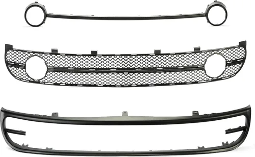 Miniatura 2 de HECASA Rejilla de parachoques inferior con bisel de luz antiniebla compatible con Volkswagen New Beetle 2001-2005 Reemplazo para VW1036104