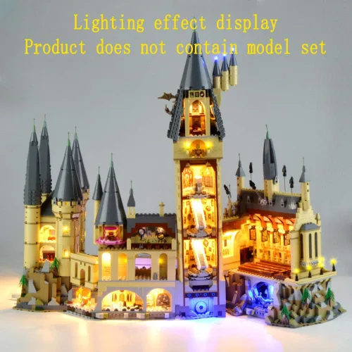 Miniatura 5 de Kit de luz LED Geament compatible con Lego Castillo de Hogwarts - Juego de iluminación para el modelo de construcción 71043