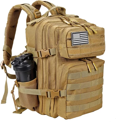 Miniatura 43 de LHI Mochila Militar Táctica para Hombres y Mujeres 25L/35L Mochila de Asalto del Ejército Bolsa Mochila Pequeña con Portabotellas