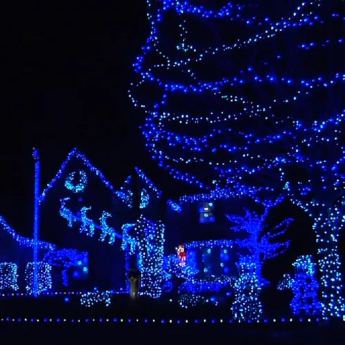 Miniatura 4 de Dazzle Bright - Guirnalda de luces de Navidad para exteriores, 1000 luces LED de 328 pies, enchufe de luz de hada con control remoto, 8 modos