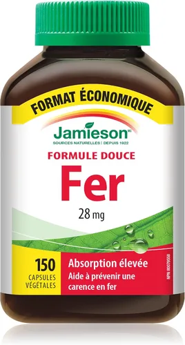 Miniatura 2 de Jamieson Hierro suave de alta absorción, 150 cápsulas de tamaño económico