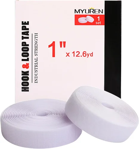 Miniatura 10 de MYUREN - Velcro en tejido para coser, estilo gancho y bucle de 3/4 pulgada, tiras de nailon no adhesivas en la parte posterior, cinta entrelazada