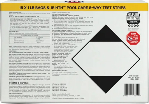 Miniatura 2 de HTH 52046 Pool Care Shock Advanced, producto químico para piscina, fórmula Cal Hypo, previene bacterias y algas, restaura el agua cristalina