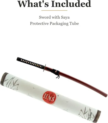 Miniatura 7 de Handmade Sword - Espada Katana Samurai funcional, acero al carbono 1045, templado con calor forjado a mano, espiga completa, afilada, rueda imperio