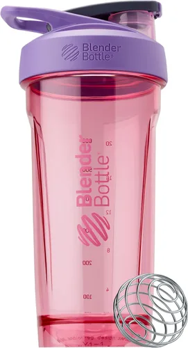 Miniatura 11 de BlenderBottle Strada Tritan - Botella mezcladora con tapa de bloqueo, 28 onzas, negra Negro