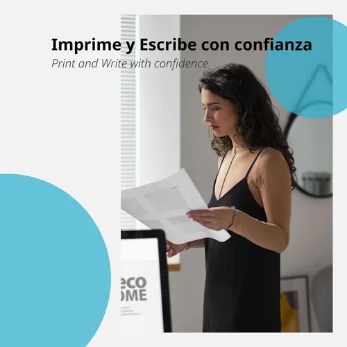 Miniatura 6 de Paquete Folios A3 2.82 oz, 1 caja con 5 paquetes de 500 hojas, Papel Multifunción para Impresora Inkjet y Láser, Hojas A3 11.693 x 16.535 in Ideal