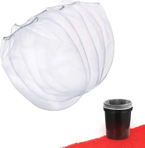 Bolsa de filtro de pintura, colador de pintura de 5 galones con apertura superior elástica, bolsa de filtros de malla fina blanca para jardinería de