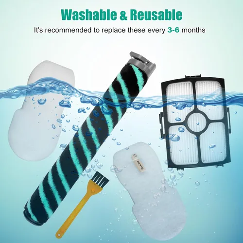 Miniatura 7 de HZ4002 Filtros de repuesto para aspiradora Shark HZ4002 con cable, 12 piezas, kit de accesorios, 4 filtros de espuma y fieltro, 4 cartuchos