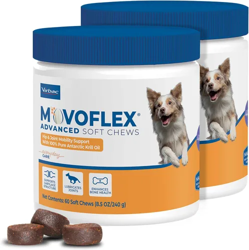 Miniatura 9 de MOVOFLEX Virbac - Suplemento de apoyo avanzado para la cadera y las articulaciones para perros pequeños, 60