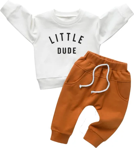 Miniatura 38 de Ropa de bebé niño niño manga larga con estampado de oso + pantalones deportivos