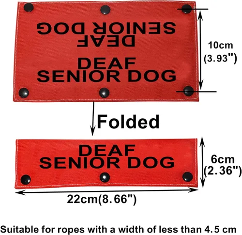 Miniatura 2 de Correa para perro con discapacidad auditiva para perros sordos mayores para perros con necesidades especiales (funda para perro sordo mayor)