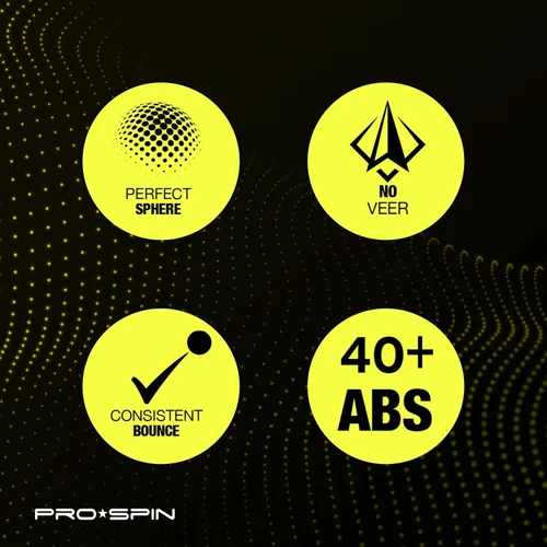 Miniatura 6 de PRO-SPIN Pelotas de ping pong - Pelotas de tenis de mesa blancas premium de 3 estrellas Calidad profesional de alto rendimiento ABS 40+