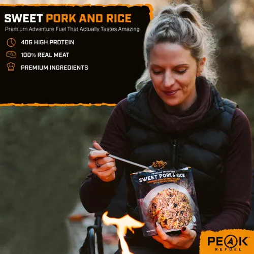 Miniatura 3 de Peak Refuel Comida seca congelada para mochileros y camping Sabor increíble Alta proteína Preparación rápida Peso ligero