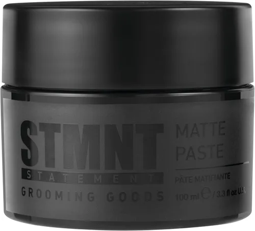 STMNT Grooming Goods - Pasta mate de 3.38 onzas, fijación fuerte durante todo el día y alto volumen, pasta de arcilla para el cabello para hombres,