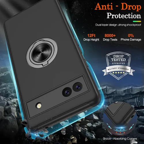 Miniatura 5 de Gritup Funda para Pixel 6A, funda para Google Pixel 6A con protector de pantalla HD, a prueba de golpes, funda para teléfono Google Pixel 6A
