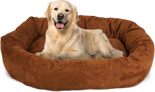 Miniatura 59 de Majestic Pet Cama para Perros Grandes Lavable de 40 Pulgadas, Mueble Ortopédico en Forma de Donut para Perros Grandes, Almohadilla y Alfombra de Gris