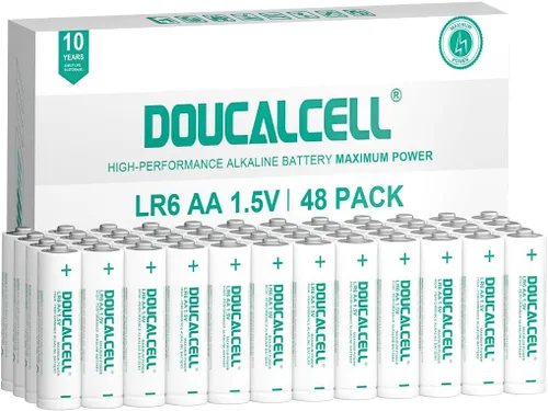 Miniatura 9 de Paquete de 20 pilas AA, batería doble AA de máxima potencia y larga duración, pilas alcalinas de alto rendimiento de 1.5 voltios con diseño
