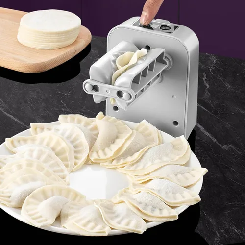 Miniatura 6 de Máquina eléctrica para hacer albóndigas automáticamente, prensa Wonton Maker para hacer pasteles, utensilios de cocina, utensilios de cocina