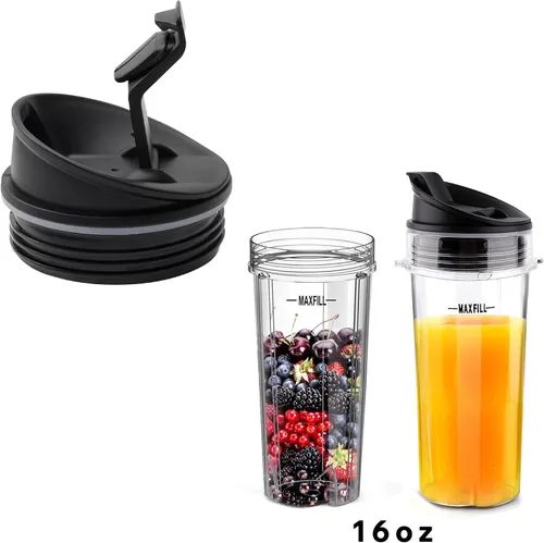 Miniatura 5 de 2 piezas de repuesto para licuadora Ninja, 2.81 pulgadas de diámetro interior, tapas de boquilla de sellado compatibles con vasos Ninja de 16 onzas