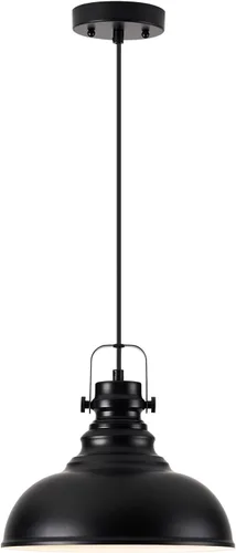 Lámpara colgante industrial, lámpara colgante ajustable de metal para decoración de granja, iluminación colgante vintage para cocina, restaurante,