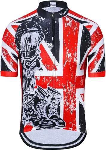Miniatura 170 de Nuevo Pro cremallera completa hombres ciclismo Jersey manga corta Riding Shirt USA