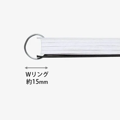 Miniatura 3 de Kyoku PTW03A5W FOBCOOP - Cuaderno de anillo liso, color blanco