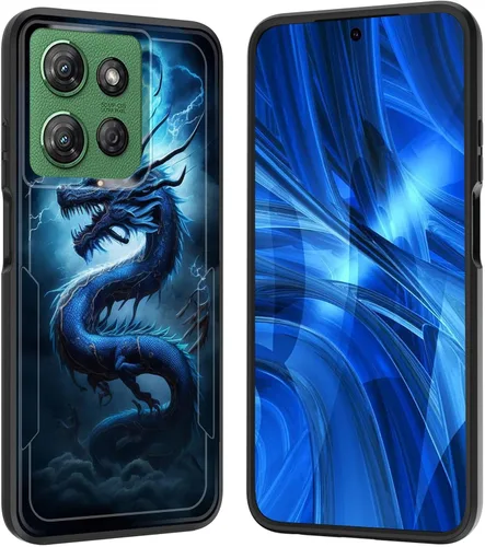 Miniatura 23 de Funda para Moto G 5G 2023, [probada en caídas de grado militar], resistente, resistente, resistente, a prueba de golpes, funda protectora
