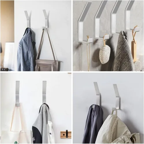 Miniatura 6 de Ganchos de pared para colgar ropa, abrigo, toalla, cuerda, llaves, sombreros, bolsos, ganchos de pared para cocina, baño, puerta, gabinete