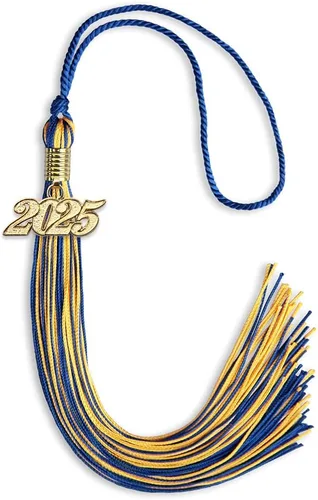 Miniatura 214 de Endea Graduation - Borla de doble color mixto con fecha dorada (negro/dorado antiguo, 2021)