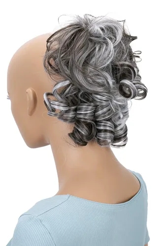 Miniatura 16 de CAISHA - Postizo Jumbo de Cabello Elástico para Recogidos Voluminosos y Rizos Desaliñados, Color Rubio Claro, G5L rubio claro #22T613 G5L