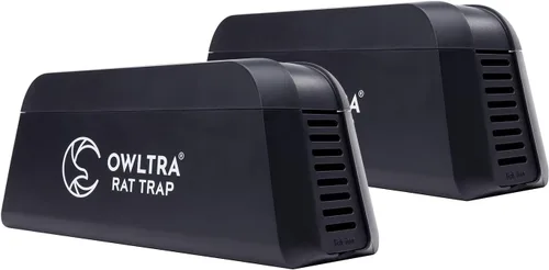 Miniatura 15 de OWLTRA Trampa para ratas de plástico extra grande para interiores y exteriores, 2 unidades, trampa instantánea para matar roedores con entrada