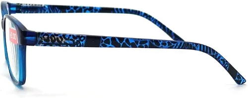 Miniatura 3 de Lentes de lectura con bloqueo de luz azul para hombres y mujeres, para computadora, juegos, TV con protección de luz azul (azul, 0.00 de fuerza)